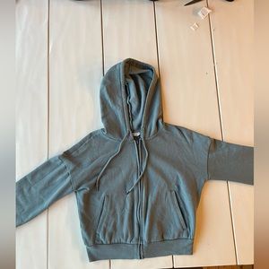 Blue zipper sweatshirt